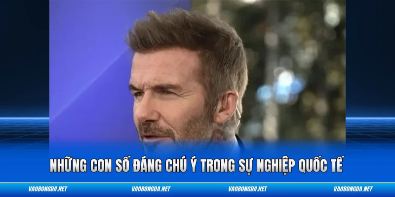 Những con số đáng chú ý trong sự nghiệp quốc tế