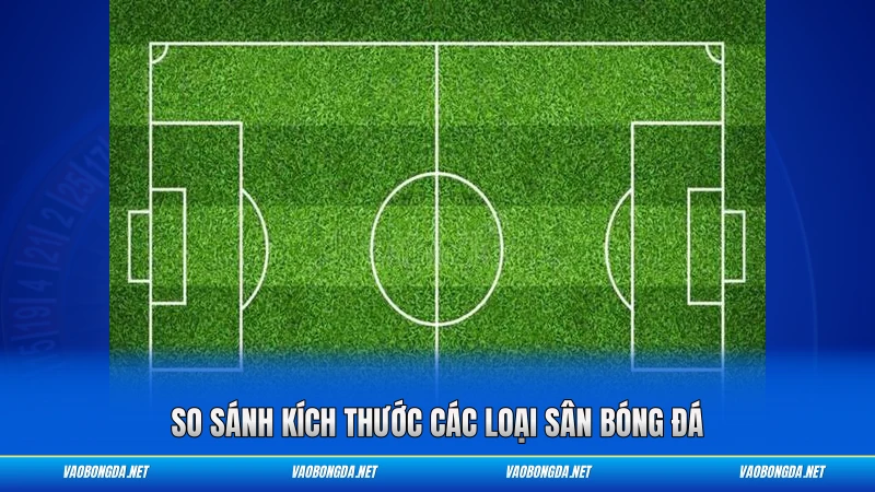 So sánh kích thước các loại sân bóng đá