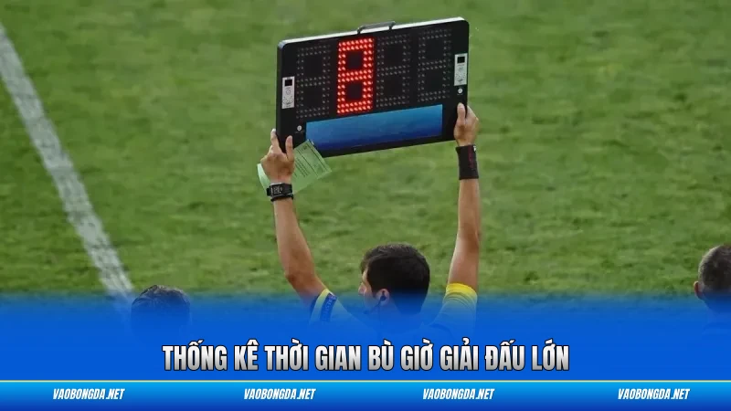 Thống kê thời gian bù giờ giải đấu lớn