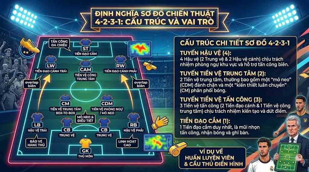 Định Nghĩa Cơ Bản: Sơ Đồ 4-2-3-1 Là Gì Trong Bóng Đá?