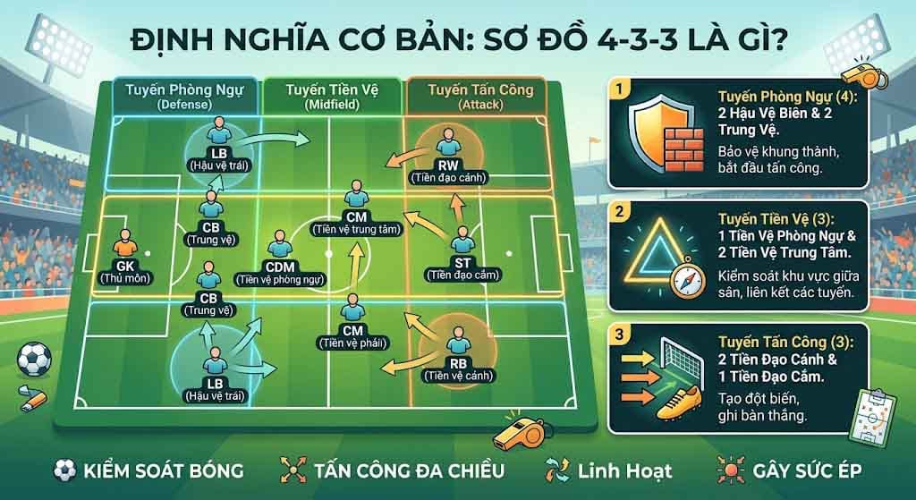 Định Nghĩa Sơ Đồ 4-3-3 Là Gì?