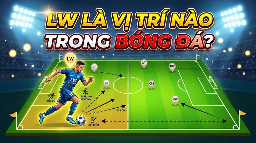 LW là vị trí nào trong bóng đá