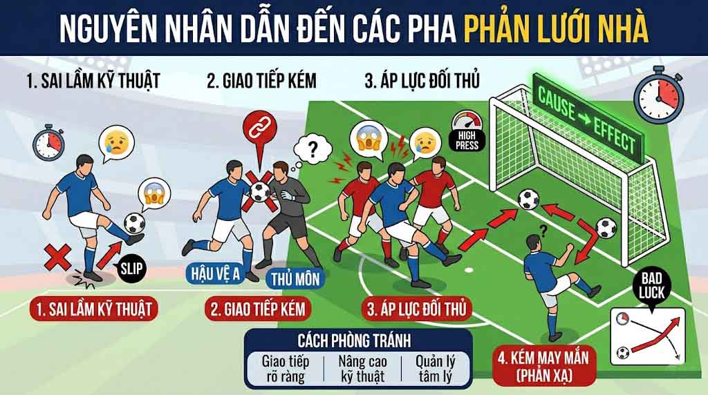 Nguyên Nhân Điển Hình Dẫn Đến Các Pha Phản Lưới Nhà