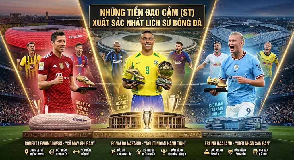 Những Tiền Đạo Cắm (ST) Xuất Sắc Nhất Lịch Sử Bóng Đá